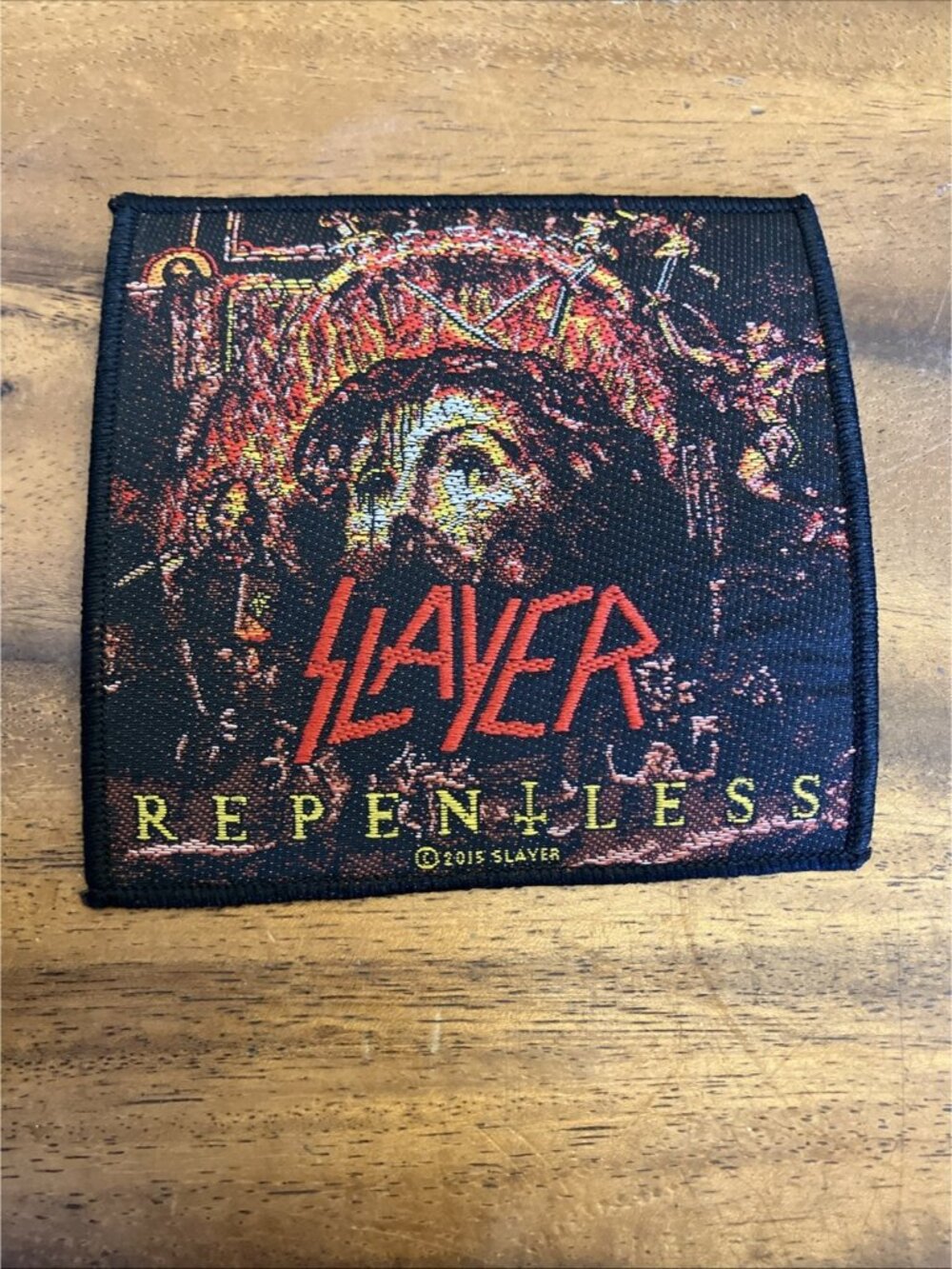 Slayer Repentless Thrash Metal Woven Sew On Patch